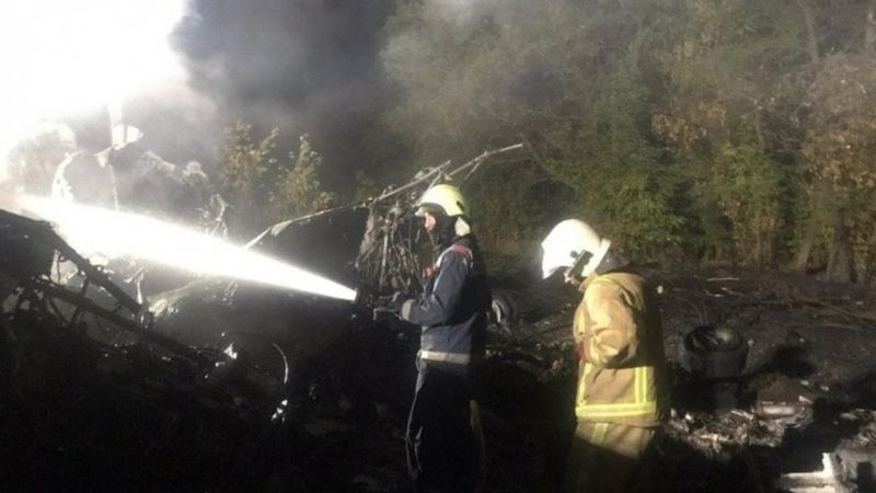 युक्रेनमा सैन्य विमान दुर्घटना, २२ जनाको मृत्यु
