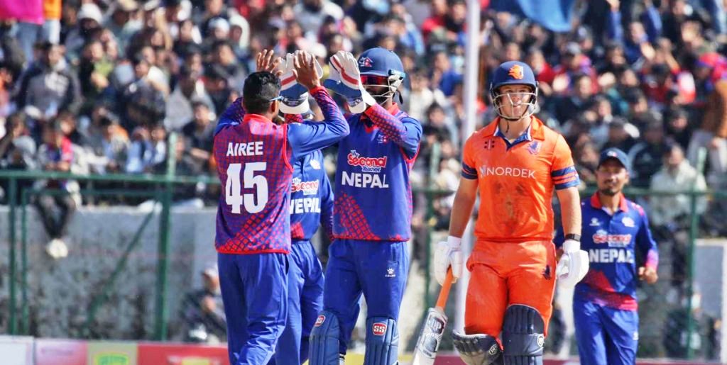 त्रिकोणात्मक टी–२० आई सिरिजको फाइनलमा नेपाल र नेदरल्यान्ड्स भिड्ने
